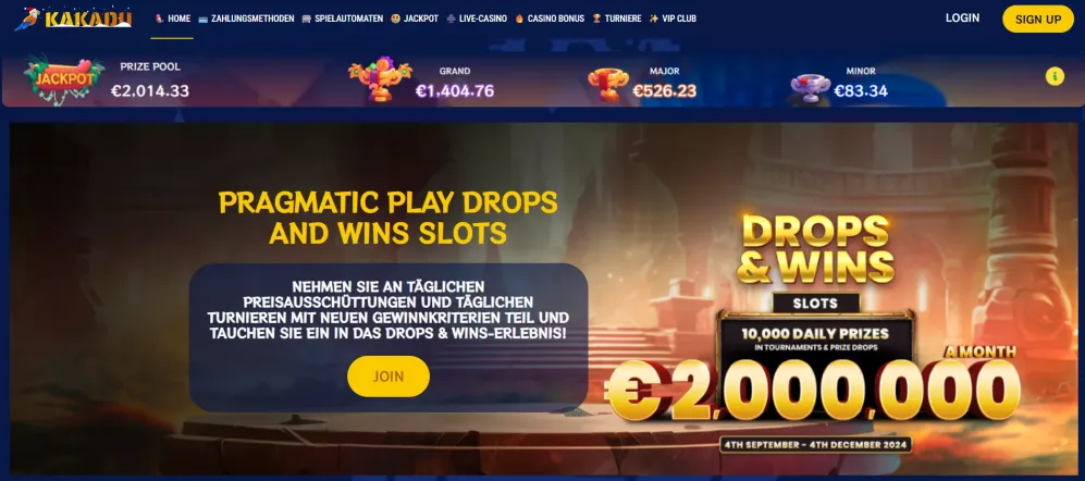 Kakadu Casino – 100% Willkommensbonus bis zu 500 € für neue Spieler in Deutschland