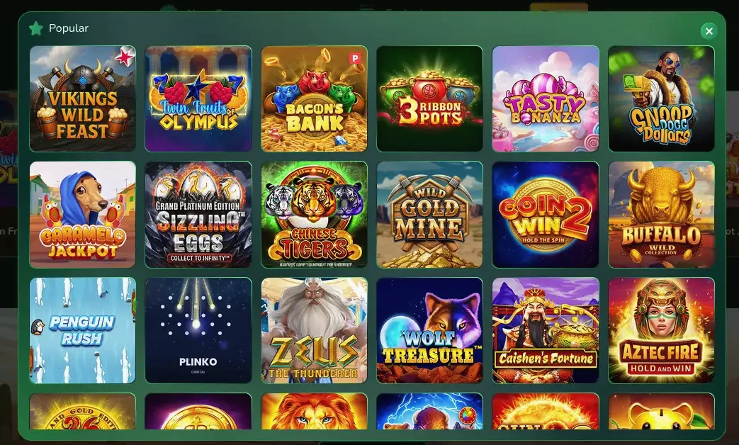 Kakadu Casino Spielübersicht